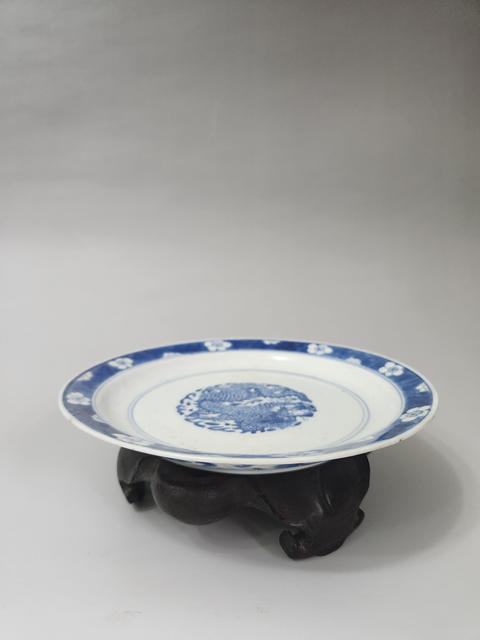 古玩陶瓷青花盤真品鑒賞圖