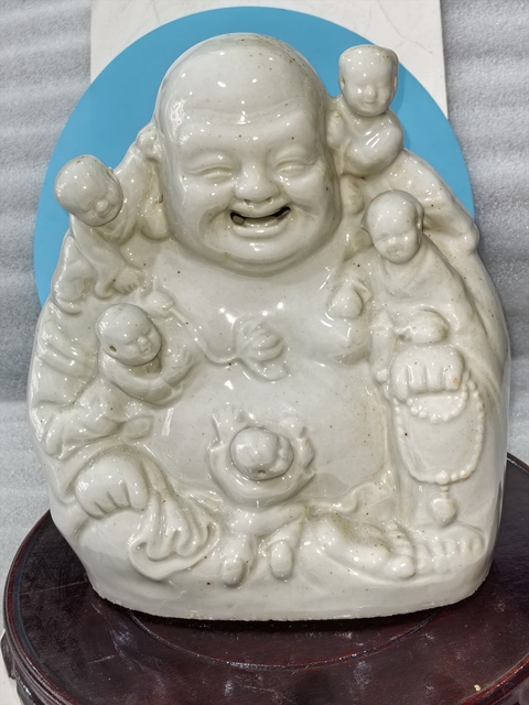 古玩陶瓷德化白瓷彌勒佛坐像拍賣,當前價格1888元