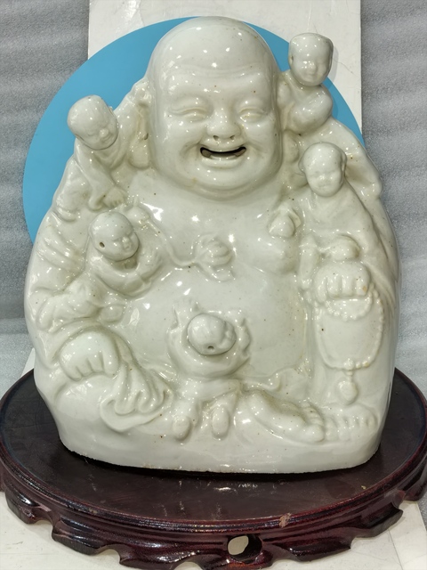 古玩陶瓷德化白瓷彌勒佛坐像拍賣,當前價格1888元