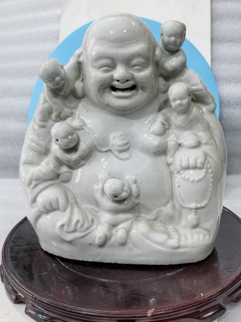 古玩陶瓷德化白瓷彌勒佛坐像拍賣,當前價格1888元