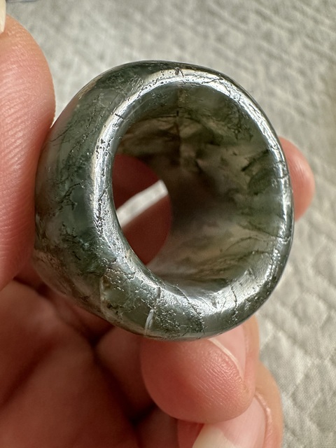 古玩玉器扳指真品鑒賞圖
