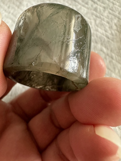 古玩玉器扳指真品鑒賞圖