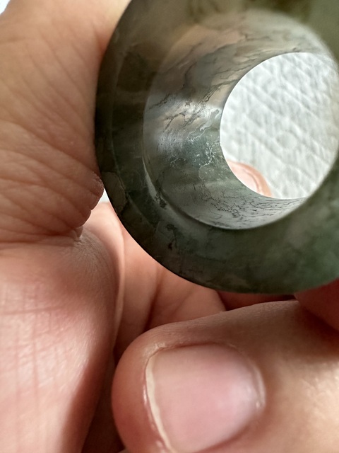 古玩玉器扳指真品鑒賞圖