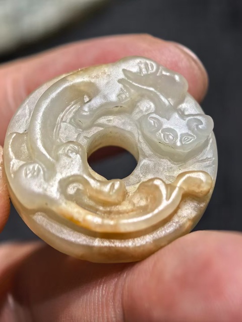 古玩玉器玉璧真品鑒賞圖