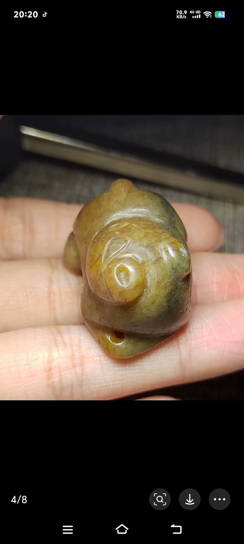 古玩玉器提油仿古“玉獸”真品鑒賞圖