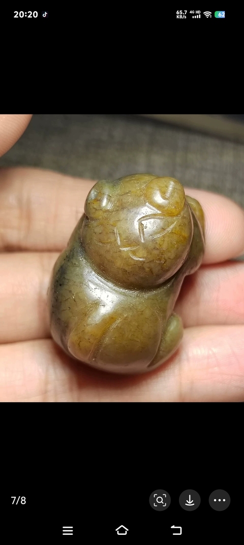 古玩玉器提油仿古“玉獸”真品鑒賞圖