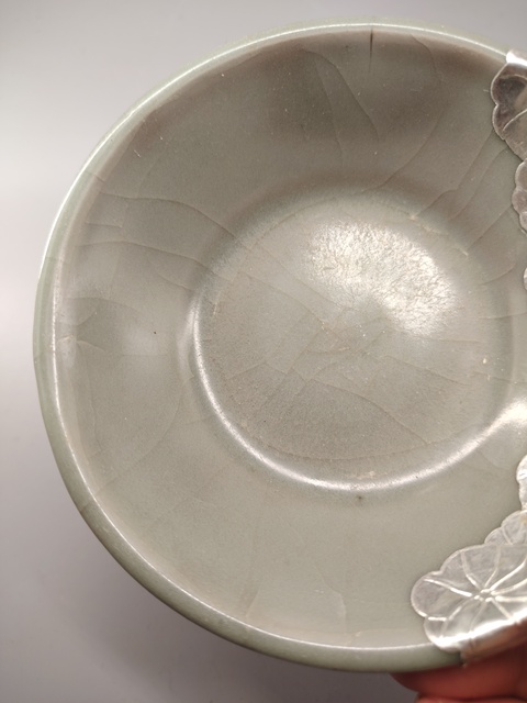 古玩陶瓷龍泉青瓷水洗真品鑒賞圖