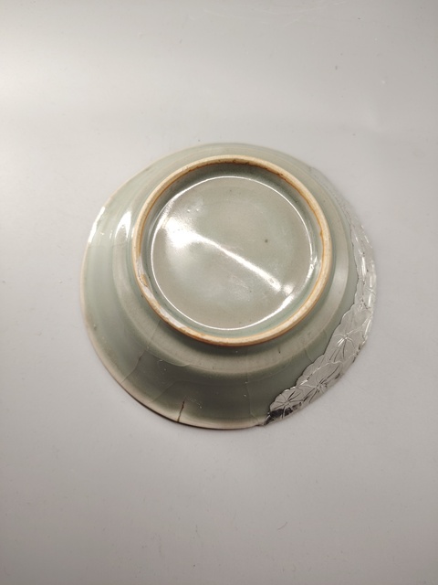 古玩陶瓷龍泉青瓷水洗真品鑒賞圖