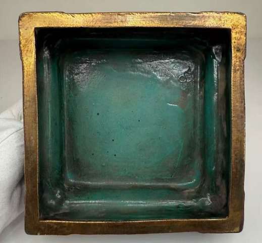 古玩陶瓷花卉紋洗真品鑒賞圖