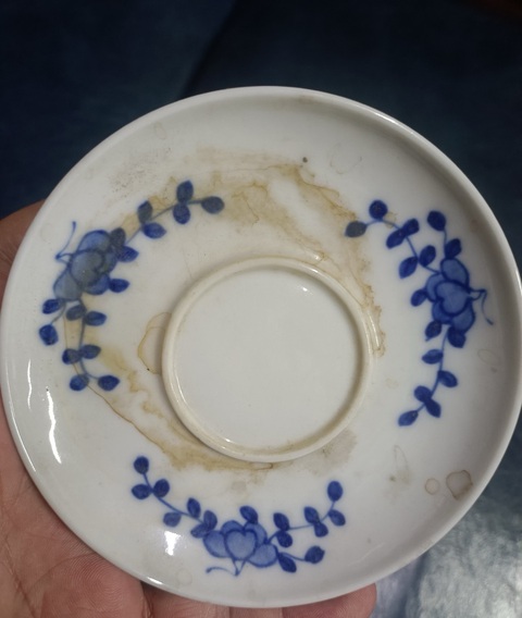 古玩陶瓷青花蓋碗真品鑒賞圖
