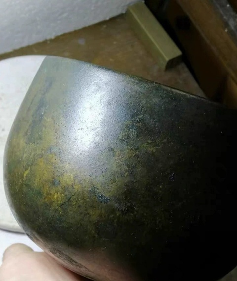 古玩銅器銅缽真品鑒賞圖