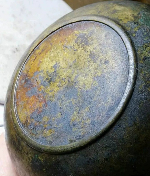 古玩銅器銅缽真品鑒賞圖