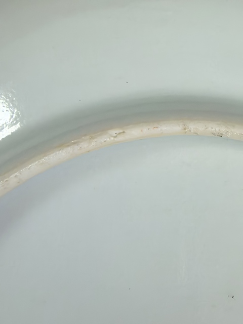 古玩陶瓷竹詩紋粉彩盤真品鑒賞圖