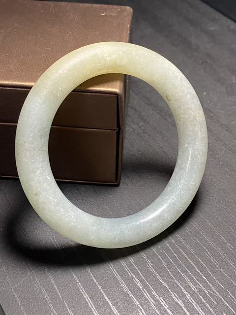 古玩玉器天然翡翠手鐲真品鑒賞圖