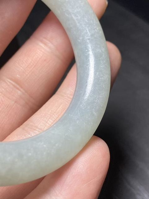 古玩玉器天然翡翠手鐲真品鑒賞圖