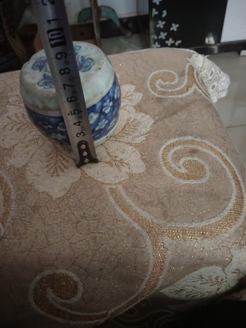 古玩陶瓷青花冰梅紋燭臺真品鑒賞圖