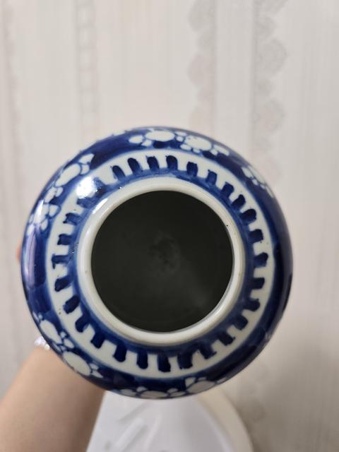 古玩陶瓷民國青花冰梅罐真品鑒賞圖
