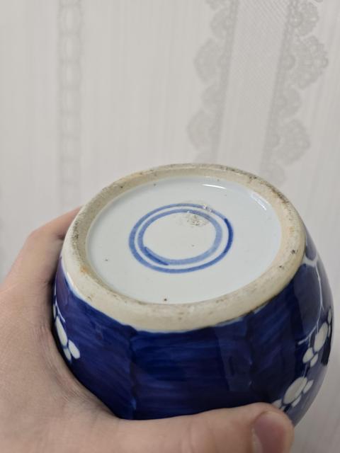 古玩陶瓷民國青花冰梅罐真品鑒賞圖