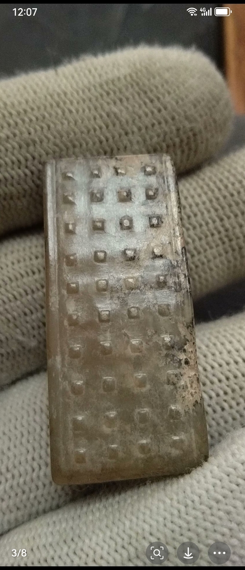 古玩玉器仿古玉劍璏真品鑒賞圖