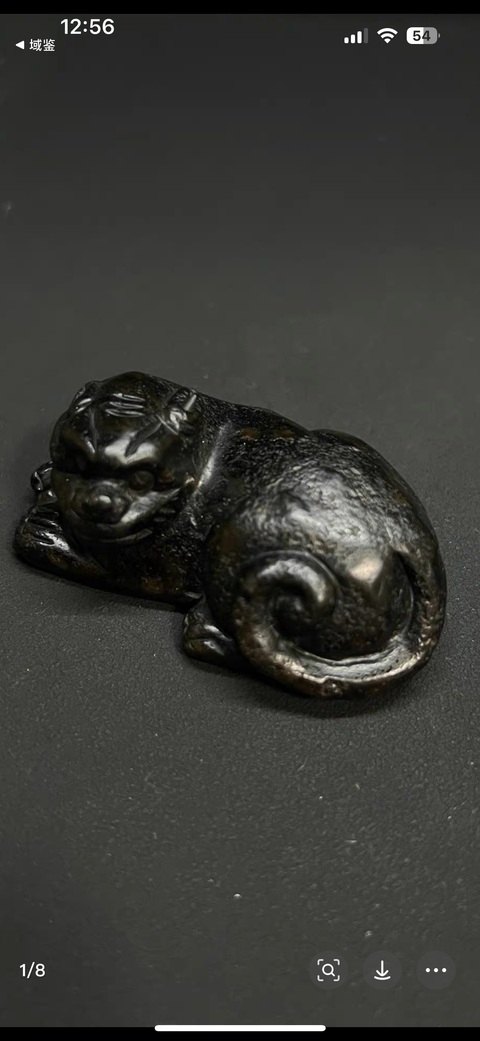 古玩玉器提油仿古“玉獸”真品鑒賞圖