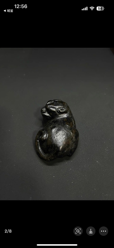 古玩玉器提油仿古“玉獸”真品鑒賞圖
