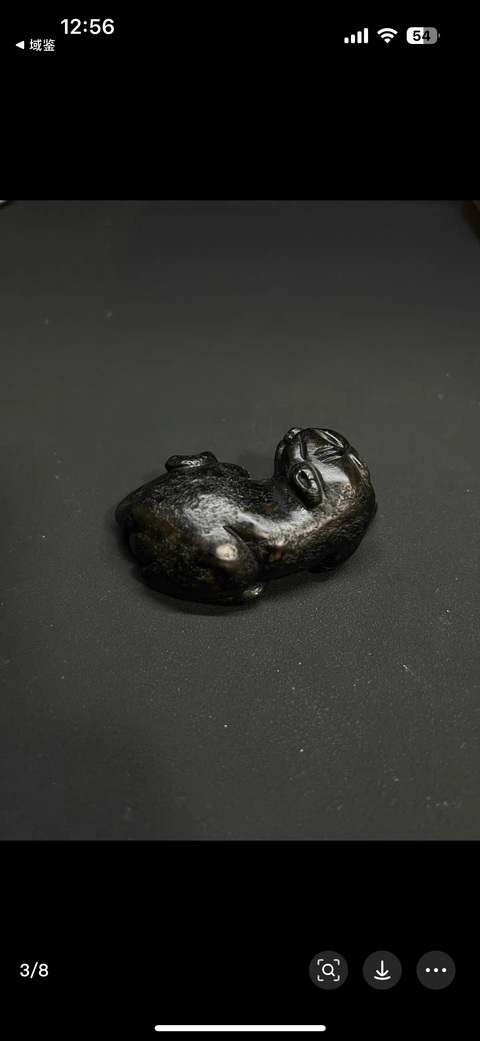 古玩玉器提油仿古“玉獸”真品鑒賞圖