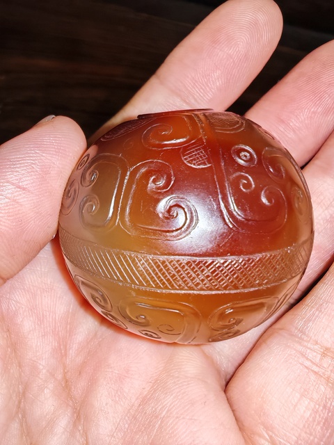 古玩雜項瑪瑙珠子拍賣,當前價格15600元
