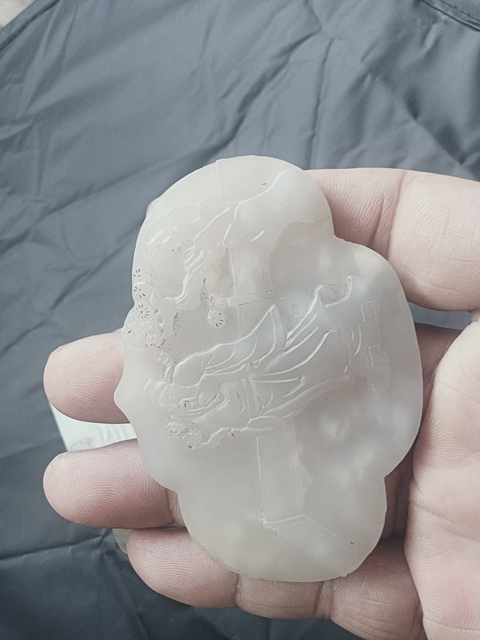 古玩玉器和田玉牌真品鑒賞圖
