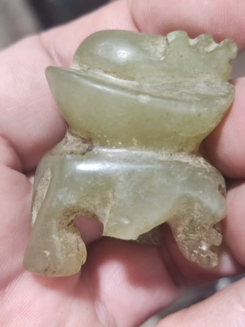 古玩玉器岫玉雕“富甲天下”擺件拍賣(mài)，當(dāng)前價(jià)格168元