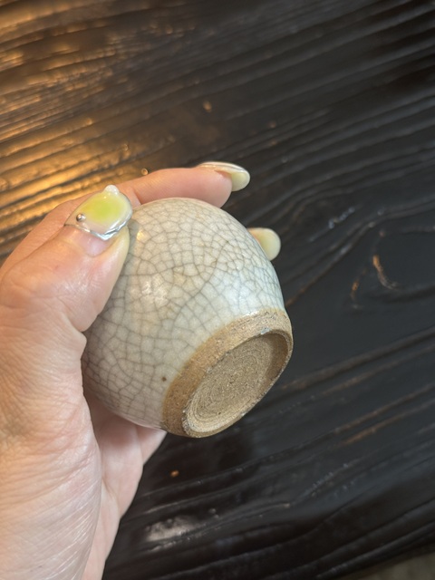古玩陶瓷明末清初哥釉水盂真品鑒賞圖