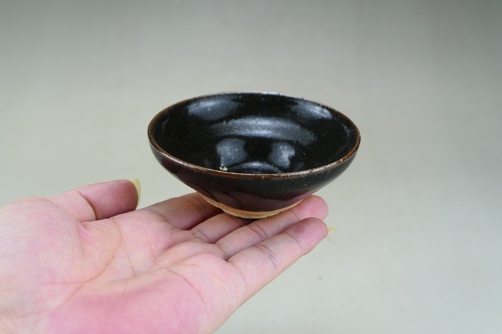 古玩陶瓷精品:南宋吉州窯黑釉茶盞（極品發色）拍賣，當前價格888元