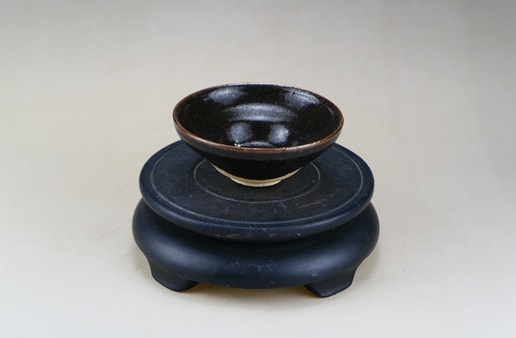 古玩陶瓷精品:南宋吉州窯黑釉茶盞（極品發色）拍賣，當前價格888元