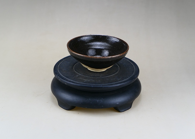 古玩陶瓷精品:南宋吉州窯黑釉茶盞（極品發色）拍賣，當前價格888元
