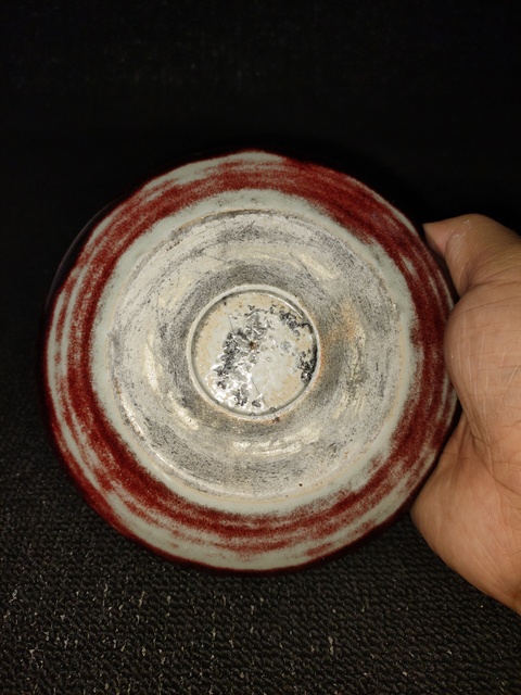 古玩陶瓷郎紅釉水洗真品鑒賞圖
