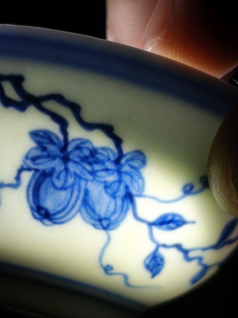 古玩陶瓷青花杯真品鑒賞圖