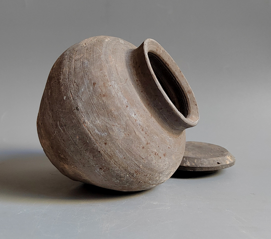 古玩陶瓷灰陶罐真品鑒賞圖