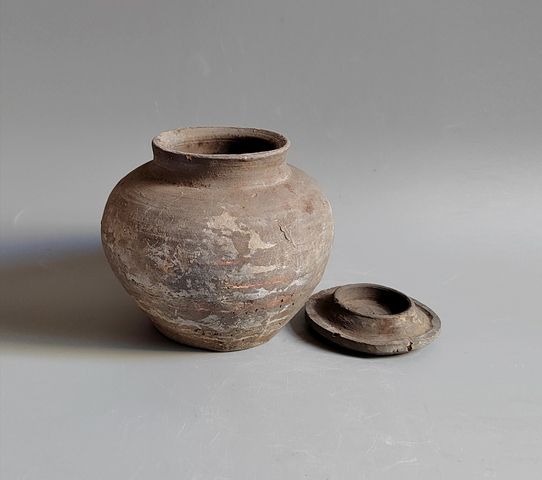 古玩陶瓷灰陶罐真品鑒賞圖