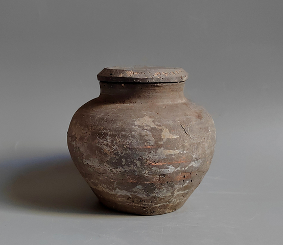 古玩陶瓷灰陶罐真品鑒賞圖