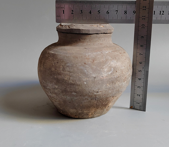 古玩陶瓷灰陶罐真品鑒賞圖