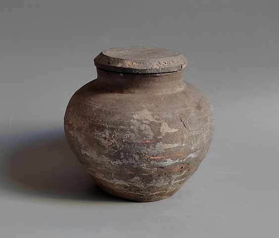 古玩陶瓷灰陶罐真品鑒賞圖