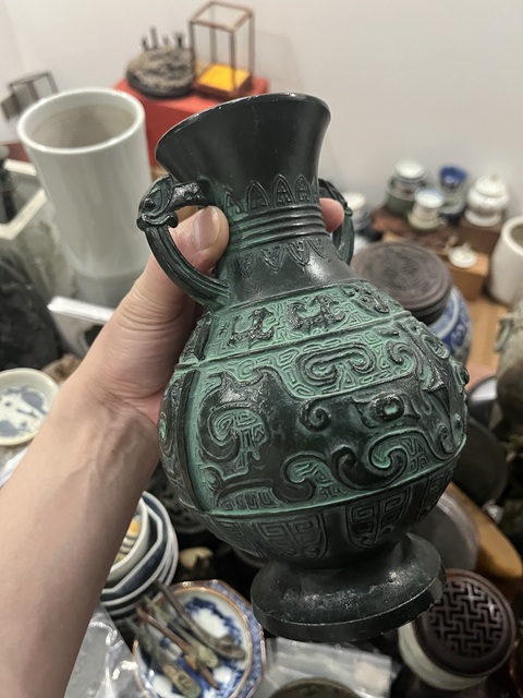 古玩雜項清代銅瓶拍賣，當(dāng)前價格399元
