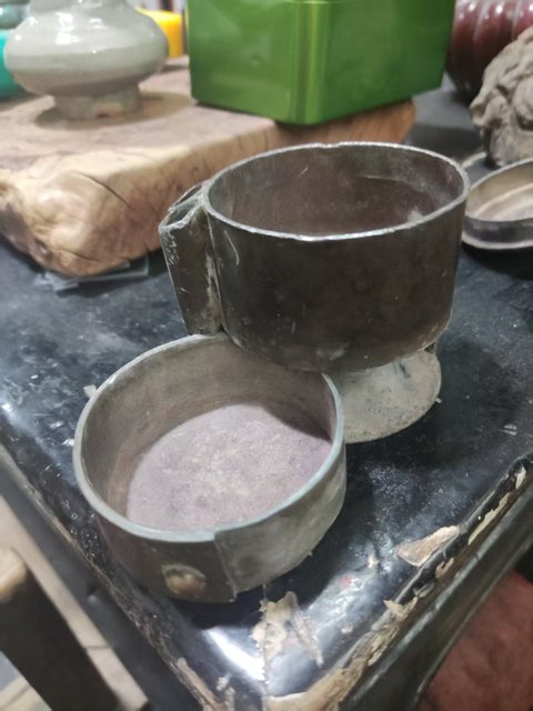 古玩雜項清代文房錫盒拍賣，當前價格398元