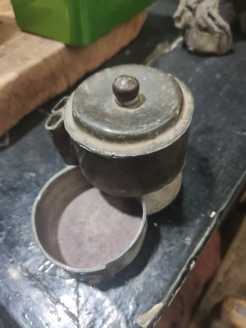 古玩雜項清代文房錫盒拍賣，當前價格398元