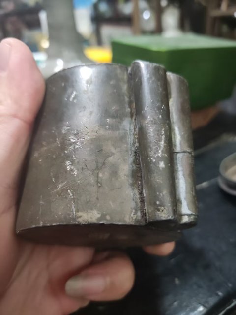 古玩雜項清代文房錫盒拍賣，當前價格398元