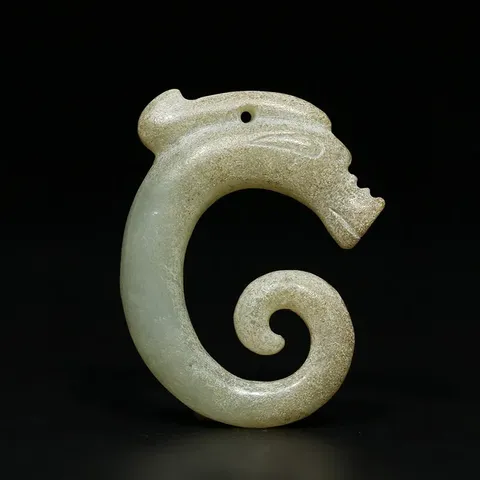 古玩玉器仿古玉龍真品鑒賞圖