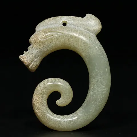 古玩玉器仿古玉龍真品鑒賞圖