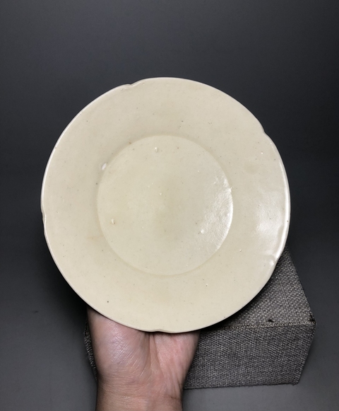 古玩陶瓷館藏級珍品五代十國【定窯】白釉葵口洗拍賣,當前價格2980元