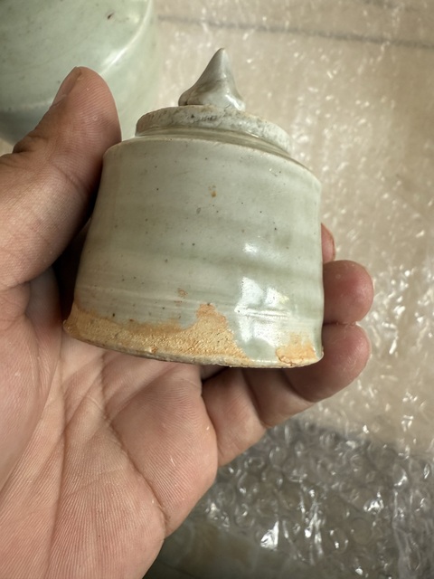 古玩陶瓷將樂(lè)窯青釉執(zhí)壺真品鑒賞圖