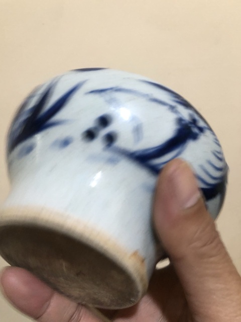 古玩陶瓷青花臼真品鑒賞圖
