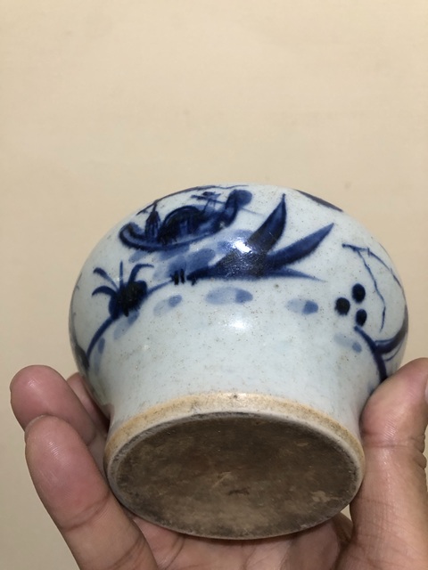 古玩陶瓷青花臼真品鑒賞圖